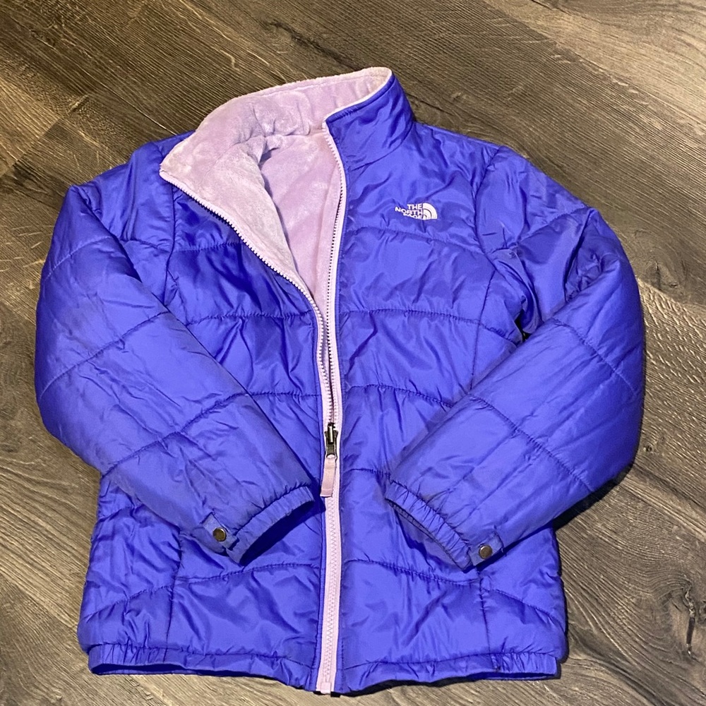 North face girls reversible winter coat size 10/12